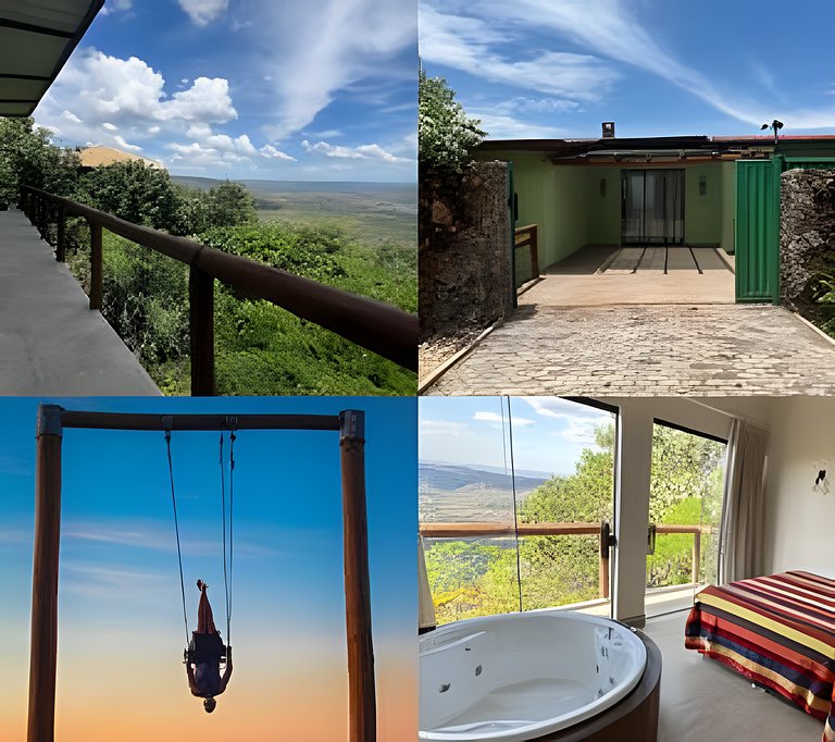 Vista que seduz: lareira, hidro e BalanCéu