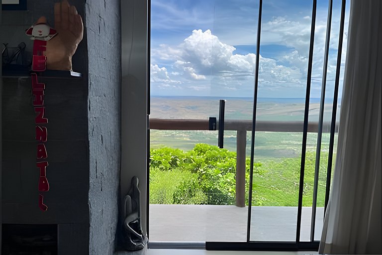 Vista que seduz: lareira, hidro e BalanCéu